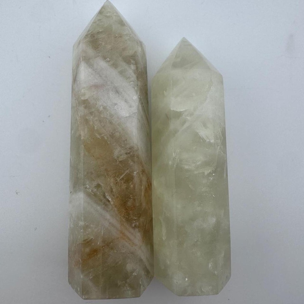 2x Citrine Crystal Points